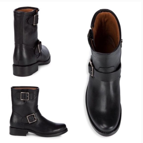 HP🎉 FRYE Vicky Engineer Boot 6.5 NEW in BOX Black - Picture 6 of 16